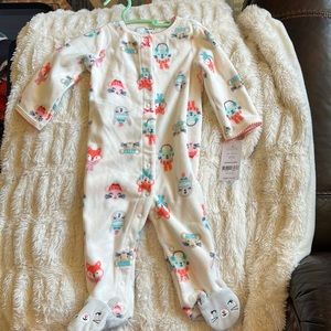 NWT Woodland Pajamas- Carters- 6m NWT -Kitty cat outfit